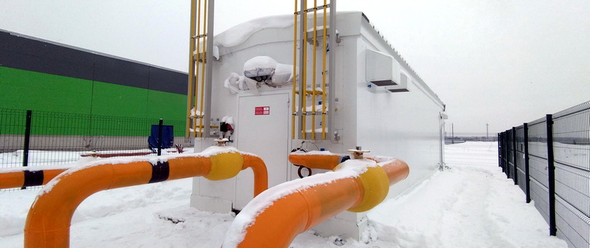 Block-type gas treatment station